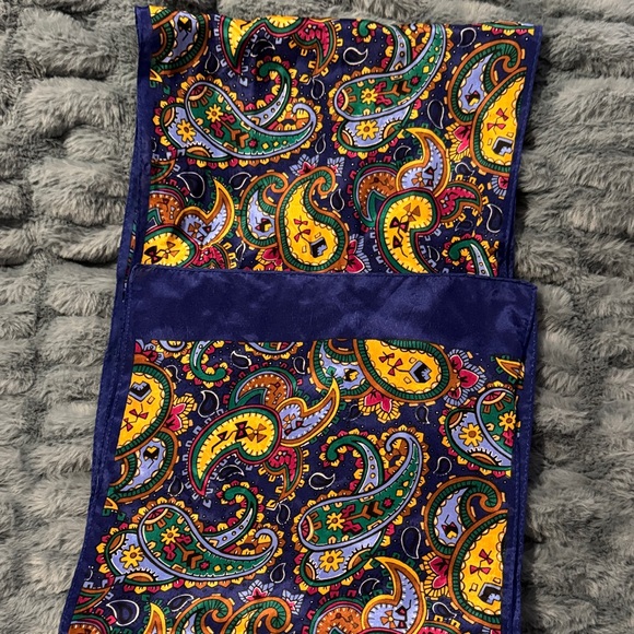 Colorful Paisley 100% Silk Scarf - Picture 5 of 5